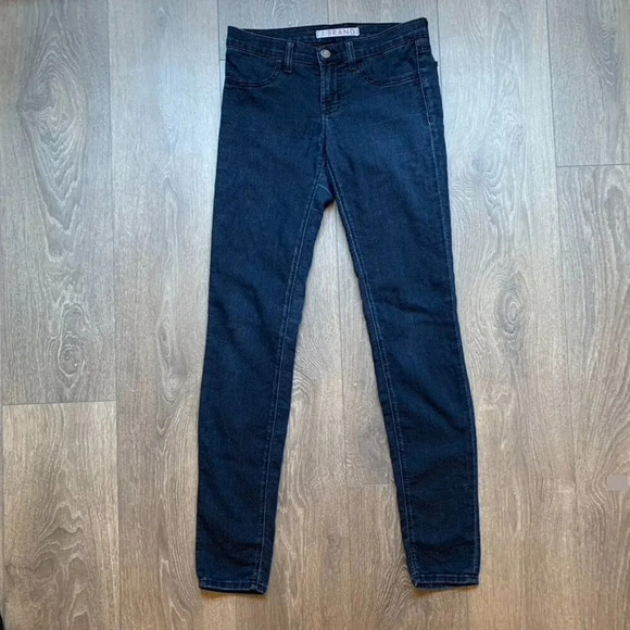 J Brand Olympia Skinny Jeans Jeggings Dark Wash Denim Size 25 - Picture 2 of 16